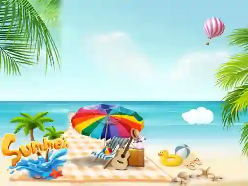 Spel Summer Beach Slide på nätet