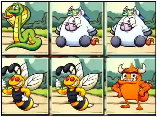 Spel Animals Memo Match på nätet