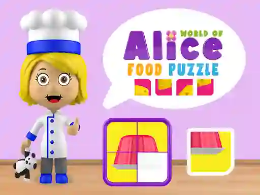 Spel World of Alice Food Puzzle på nätet
