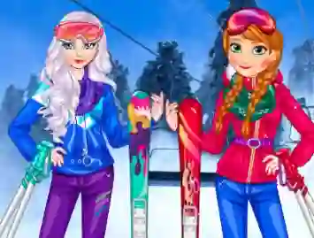 Spel Princesses At Ski på nätet