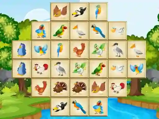 Spel Birds Mahjong Deluxe på nätet