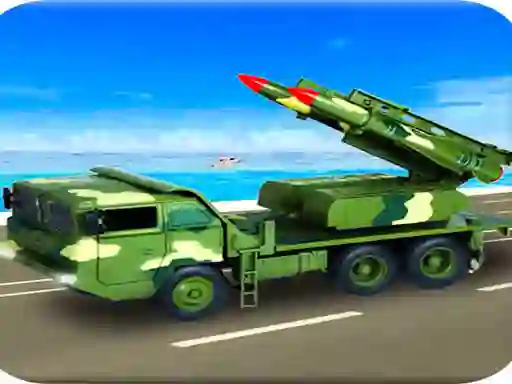 Spel Us Army Missile Attack Army Truck Driving Games på nätet