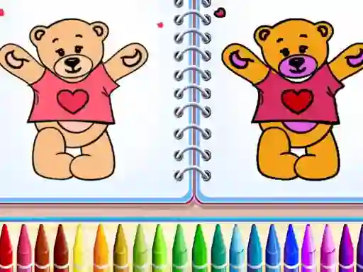 Spel Cute Teddy Bear Colors på nätet