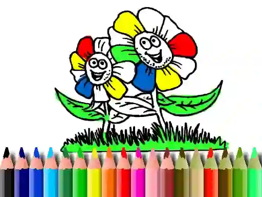 Spel Back to School: Flowers Coloring på nätet
