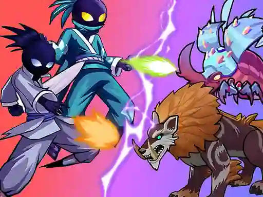 Spel Stick Ninja Survival på nätet