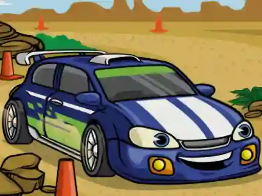 Spel Racing Cartoons Jigsaw på nätet