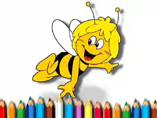 Spel Back To School: Bee Coloring Book på nätet