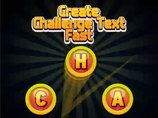 Spel Create Challenge Text Fast på nätet