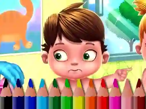 Spel Back To School: Baby Coloring Book på nätet
