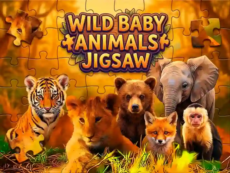 Spel Wild Baby Animals Jigsaw på nätet