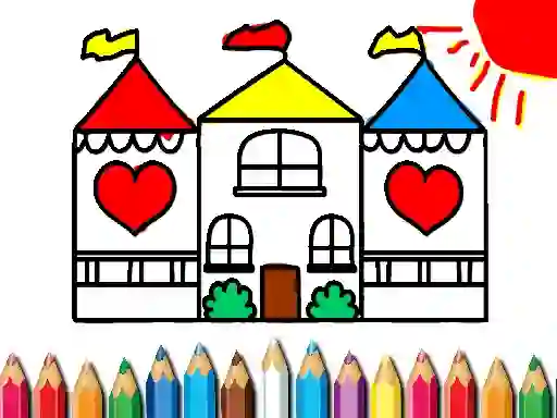 Spel Back To School Coloring Book DOLL HOUS på nätet