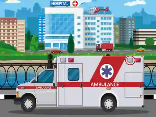Spel Ambulance Trucks Differences på nätet