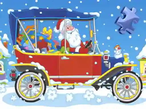 Spel Christmas Cars Jigsaw på nätet