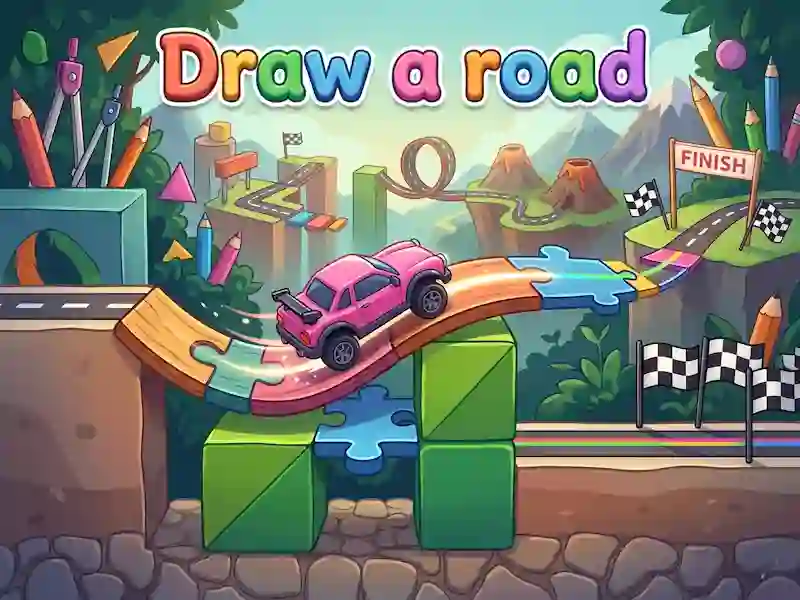 Spel Draw a road på nätet