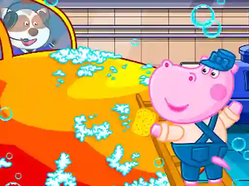 Spel Hippo Car Service Station på nätet
