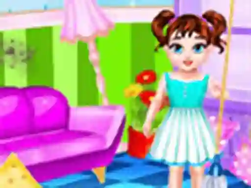 Spel Baby Taylor Messy Home Cleaning på nätet