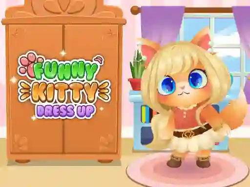 Spel Funny Kitty Dress Up på nätet