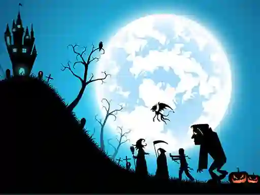 Spel Happy Halloween Jigsaw på nätet
