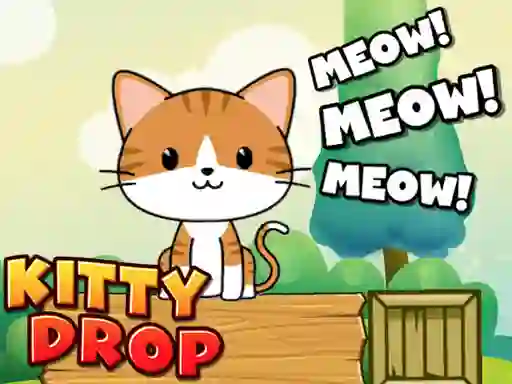 Spel Kitty Drop save the Kat på nätet