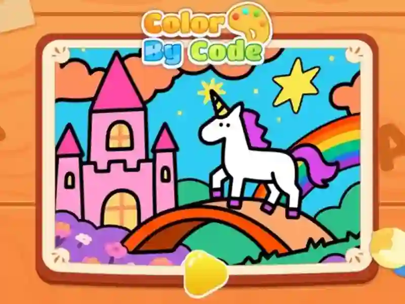 Spel Color By Code: Rainbow Unicorn på nätet