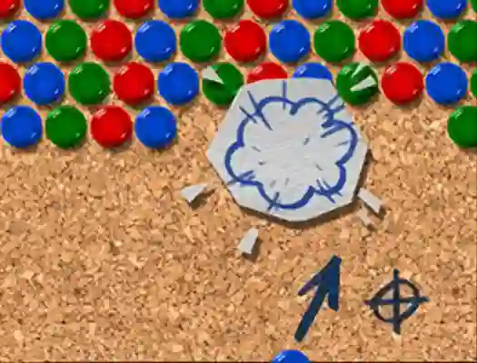Spel Pinboard Bubble Shooter på nätet