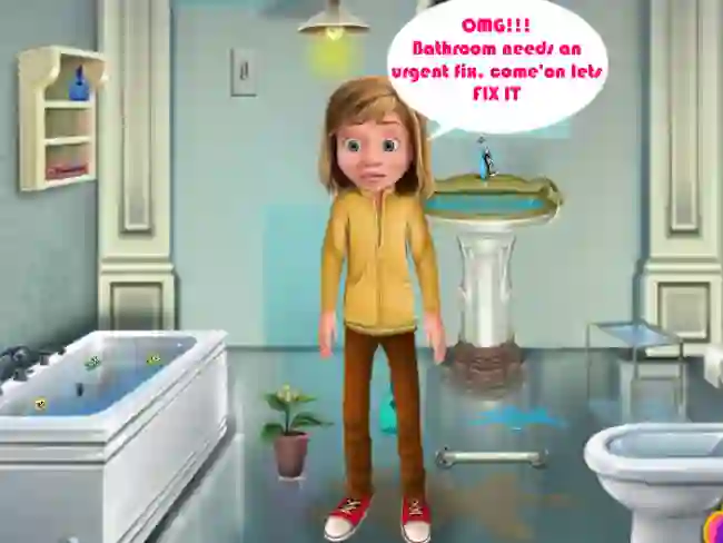 Spel Riley Bathroom Cleaning på nätet
