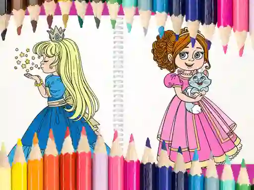 Spel Beautiful Princess Coloring Book på nätet
