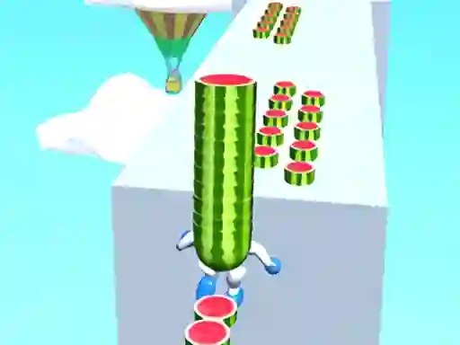 Spel Watermelon Run 3d på nätet