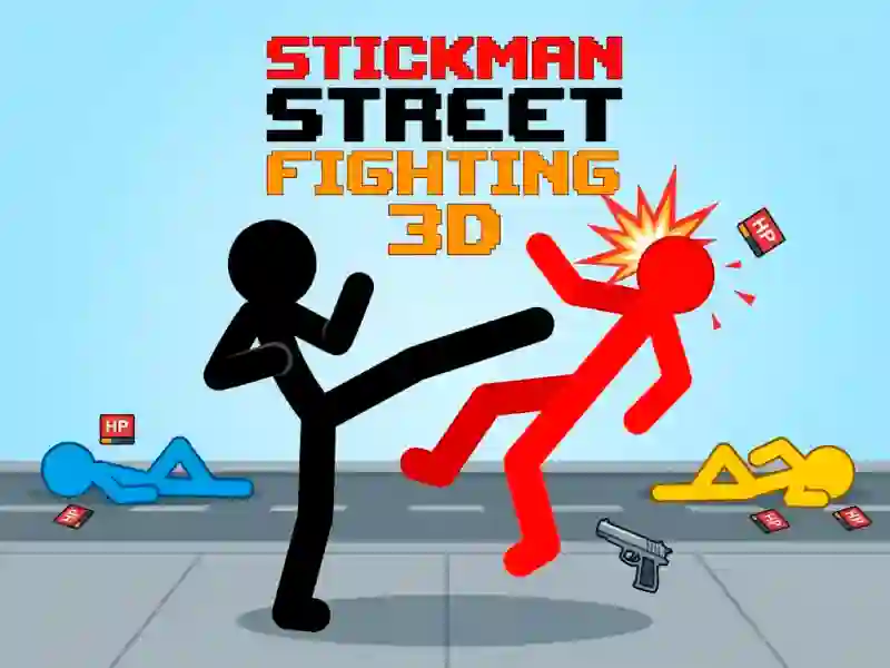 Spel Stickman Street Fighting 3d på nätet