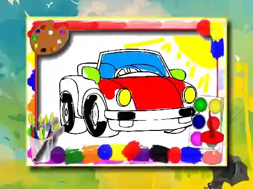 Spel Cartoon Cars Coloring Book på nätet