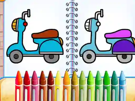 Spel Cute Bike Coloring Book på nätet