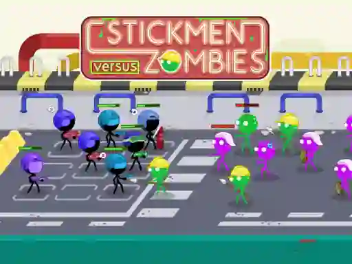 Spel Stickmen Versus Zombies på nätet