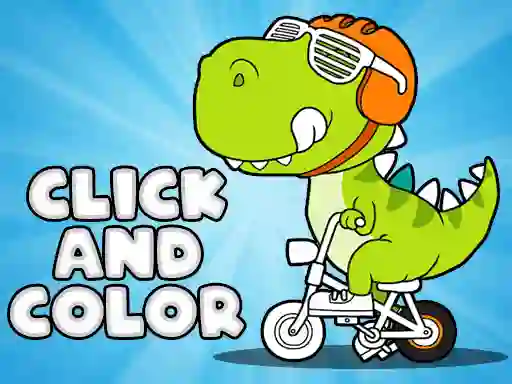 Spel Click And Color Dinosaurs på nätet