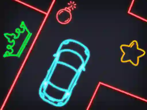 Spel Neon Car Puzzle på nätet