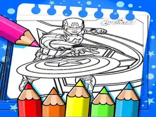 Spel Captain America Coloring Book på nätet