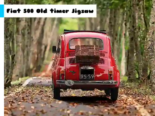 Spel Fiat 500 Old Timer Jigsaw på nätet