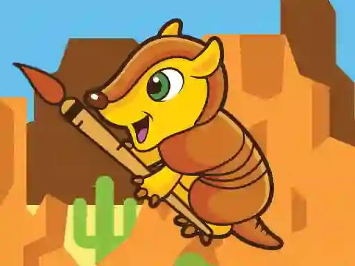 Spel Happy Armadillo Coloring på nätet