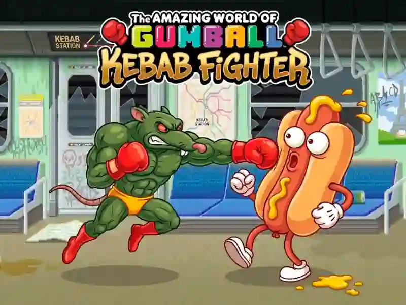 Spel The Amazing World of Gumball Kebab Fighter på nätet