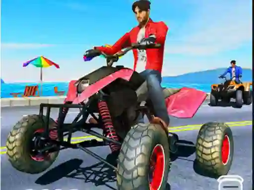 Spel Quad Bike Traffic Racing Mania på nätet
