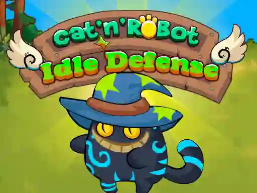 Spel Cat'n' Robot Idle Defense på nätet