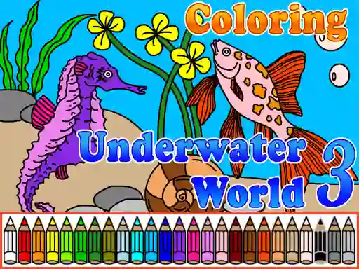 Spel Сoloring Underwater World 3 på nätet