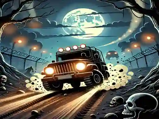 Spel Racing Car Destroying Zombie på nätet