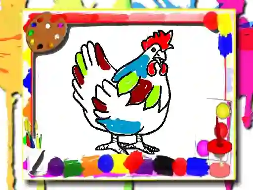 Spel Chicken Coloring Book på nätet