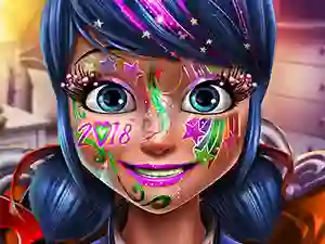 Spel Dotted girl new year makeup på nätet