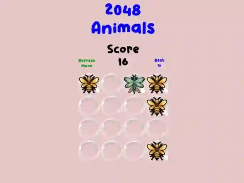 Spel 2048 Animals på nätet