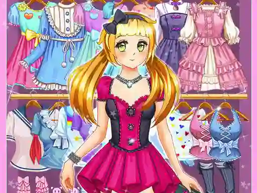 Spel Anime Kawaii Dress Up på nätet