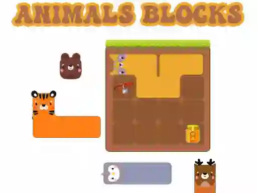 Spel Animals Blocks på nätet