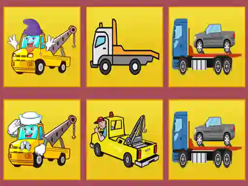 Spel Tow Trucks Memory på nätet