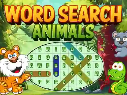 Spel Word Search Animals på nätet