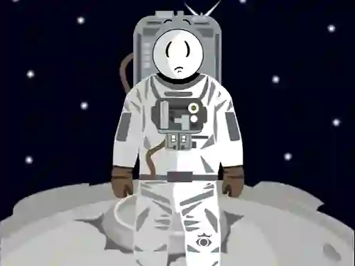 Spel Stickman in Space på nätet